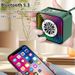 Mini Mirror Bluetooth Speaker Wireless Outdoor Heavy Bass Soundbar RGB Atmosphere Light MP3 Music Player With TF Card USB Slot_voghion.com