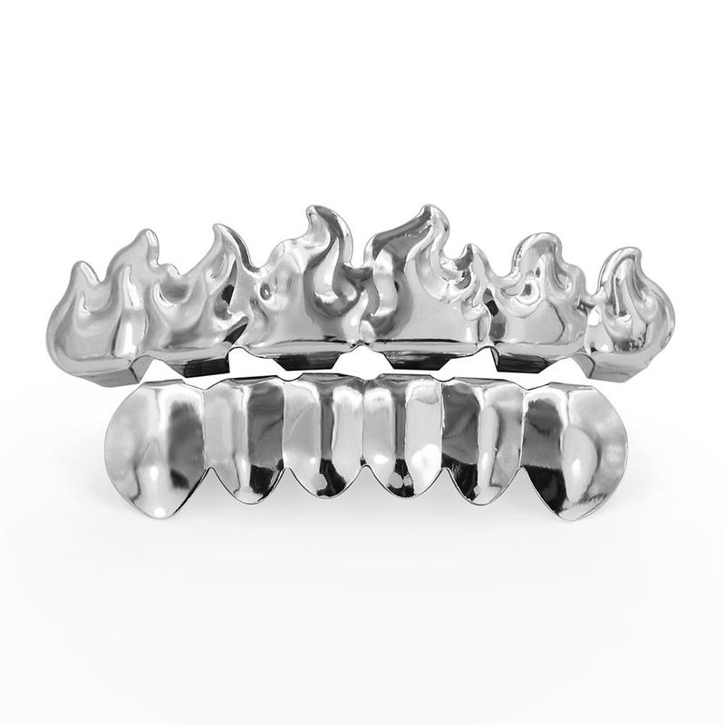 Plated Diamond Inlaid Hip Hop Smooth Gold Bracelet_voghion.com