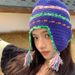 Cappello Lei Feng lavorato a maglia in stile etnico retrò con paraorecchie intrecciato a blocchi di colore per donna, caldo cappello invernale tibetano per viaggi e fotografia_voghion.com