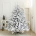 150cm/180cm/210cm Premium PE Snow-Covered Automatic Christmas Tree With Optional LED Lights – Large DIY Holiday Decor For Home & Events_voghion.com