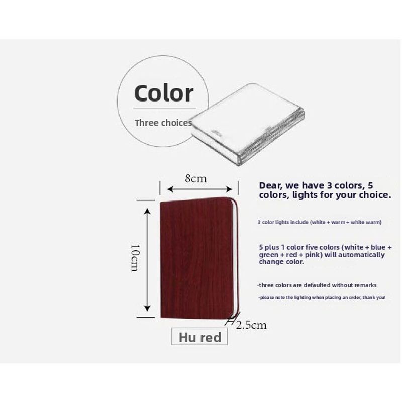 LED Folding Page Glowing Flip Book Romantic Night Light Creative Desk Lamp_voghion.com