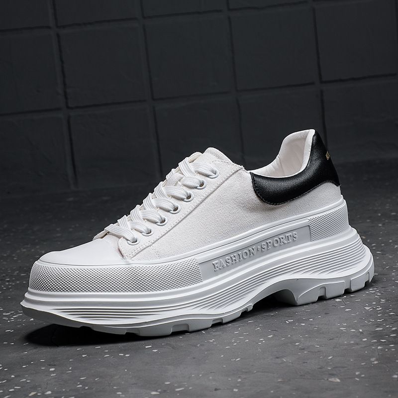 P Kleine witte schoenen Heren S Lente en zomer Nieuwe Koreaanse versie Casual met dikke bodem verhoogde hoogte_voghion.com