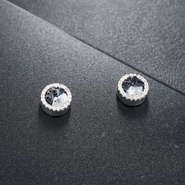 Ice Crystal Magnetic Ear Clip, Men's High-end Versatile Earrings, Women's Ruffian Handsome Personality, Simple And_voghion.com