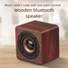 Q1 Caixa de Som Bluetooth Portátil de Madeira Mini Subwoofer de Áudio Sem Fio para Celular Presente Alta Potência Volume Criativo_voghion.com