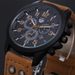 OLEVS Men's Quartz Watch Fashion Simple Business Belt Quartz Watch_voghion.com