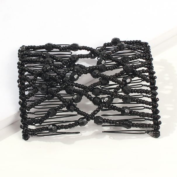 F1424 Kreativ elastisk insättning Lata köttbullehuvud Mångsidiga stiltillbehör Mode magisk hårkam_voghion.com