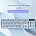 Wireless Bluetooth Keyboard Rechargeable Ultra-Thin Wired Silent Gaming Office Suitable For Girls' Laptops And Tablets_voghion.com