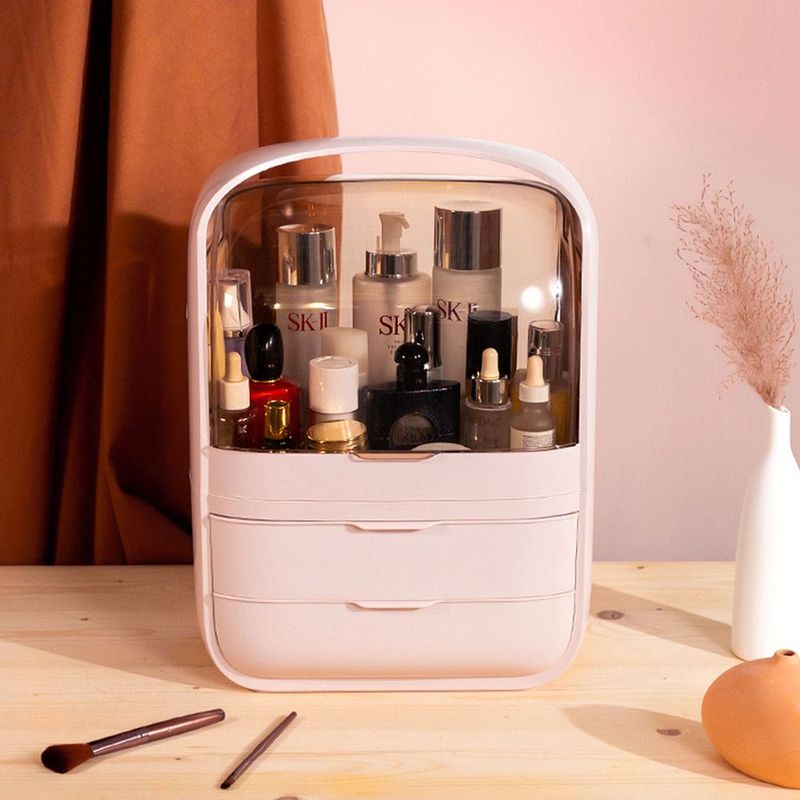 Modern Makeup Storage Box With Drawer_voghion.com