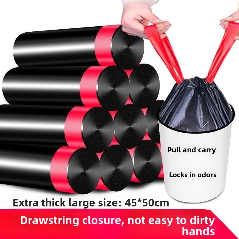 ACZT Glad ForceFlex Premium Trash Bags - Thickened 30L Drawstring For Kitchen & Dorm_voghion.com
