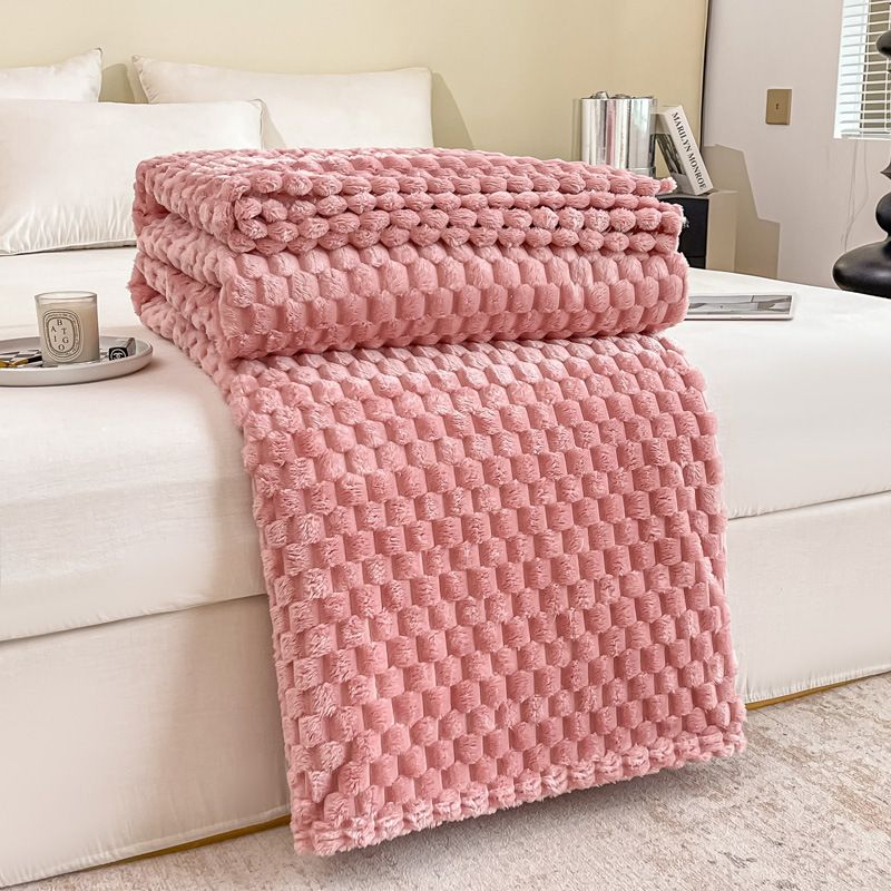 Ultra-Soft Coral Fleece Blanket – Lightweight & Warm Throw For Bed, Sofa, Office – 8 Elegant Colors – Multiple Sizes (70x100cm To 200x230cm)_voghion.com