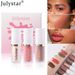 Julystar Long-Lasting Pearlescent Face & Lip Makeup Set - Blush Liquid, Highlighter & Contour For Natural Radiance_voghion.com