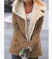 Women's quilted jacket with long sleeves and fleece_voghion.com