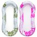 New Printed Inflatable Floating Row Foldable Backrest Swimming Ring Inflatable Floating Bed Water Lounge Chair Inflatable Net Floating Row_voghion.com