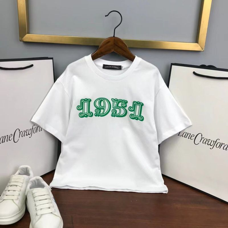 Short Korean Version Summer T-shirt Round Neck New Letter Printed Top Trendy Half Sleeved Men's And Women's Children's_voghion.com