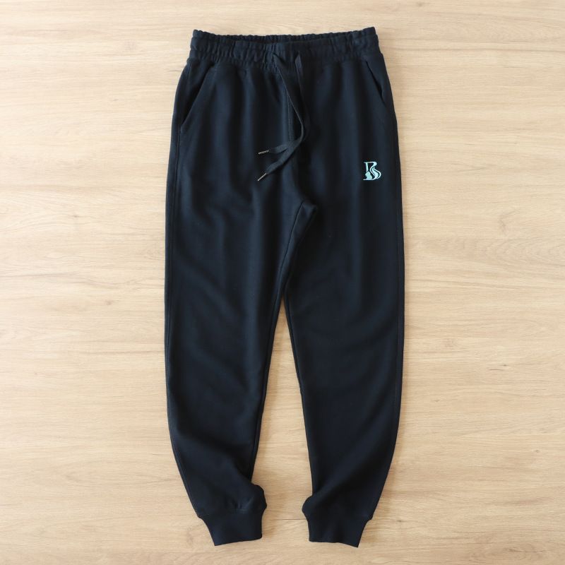 Herrenbekleidung Jogginghose aus reiner Baumwolle mit Kordelzug, gestrickt, gewaschene Frottee-Baumwolle, Frühlings- und Herbststil, sportliche Freizeithose, vielseitiger Trend für Herren_voghion.com