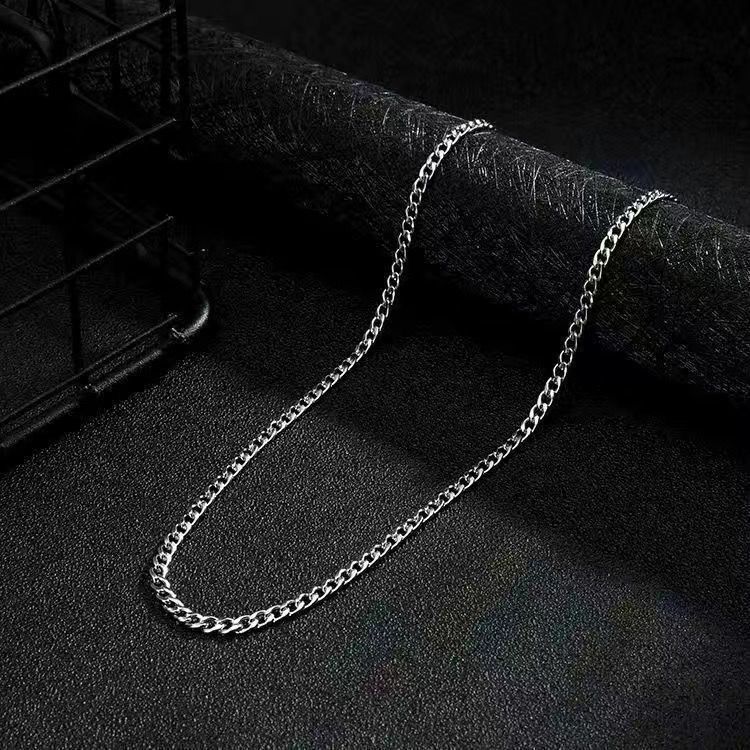 Collana cubana con croce tempestata di diamanti, stile hip-hop, resistente allo sbiadimento, per uomo, design a doppio strato, catena a clavicola_voghion.com
