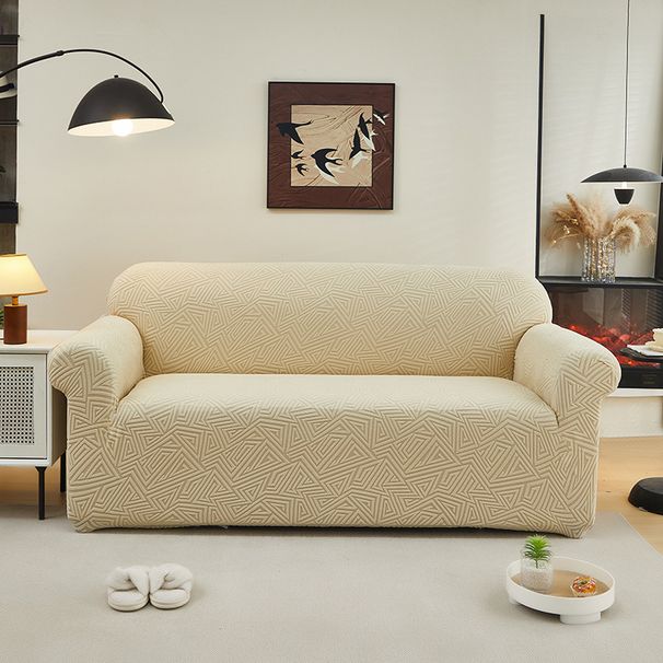 Stretchable Sofa Cover, Full Coverage Elastic Couch Slipcover, Thickened Polyester Fabric, Modern Solid Color, Universal Fit For 1-4 Seater Sofas_voghion.com