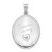 Sterling Silver Rhodium-plated Diamond Forever In My.. Oval Open Locket_voghion.com