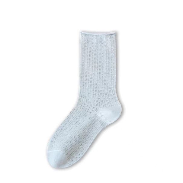 Socken Für Frauen Dünne Sommer Neue Candy Farbe Aushöhlen Lose Socken Frauen Casual Grundlegende Süße Mädchen Mode Lange Socken Komfort_voghion.com