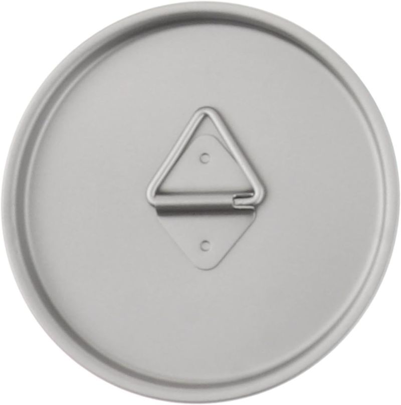 Coperchio generico per tazza in titanio leggero per avventure all'aria aperta, 95 mm, grigio argento_voghion.com