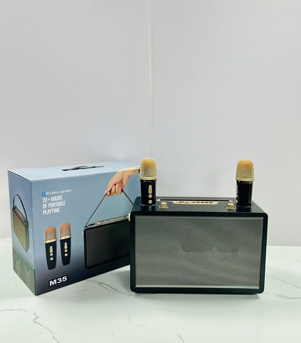 New M35 Karaoke National Home KTV Bluetooth Speaker Integrated Microphone_voghion.com