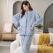 Bear Pajamas Women's Autumn And Winter Long-sleeved Fleece Thickened Warm Loungewear Set_voghion.com