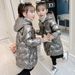 Kid's Clothing Girls cotton coat 2024 new winter thickened stylish small cotton coat children's bright leather wash free down cotton coat_voghion.com