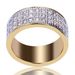 Rings Half Sided Gold Plated Zircon Round Ring New Hip Hop Trendy Jewelry Live Broadcast The Same Ring_voghion.com