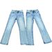 Men's Clothing Marble Pattern Washed Distressed Cleanfit Flared Denim Snowflake Pattern Commuter Top Men's Versatile Trousers_voghion.com