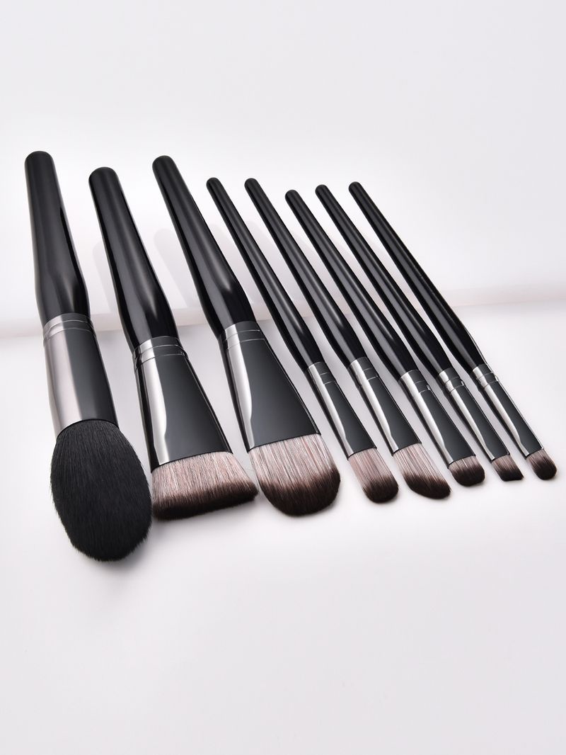 8 nuovi set di pennelli per trucco grandi neri_voghion.com