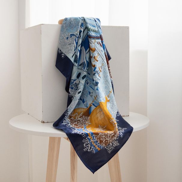 Foulard 100% soie de mûrier en cadeau pour les mères, la belle-mère, les aînés, foulard carré fin pour femme pare-soleil, élégant et_voghion.com
