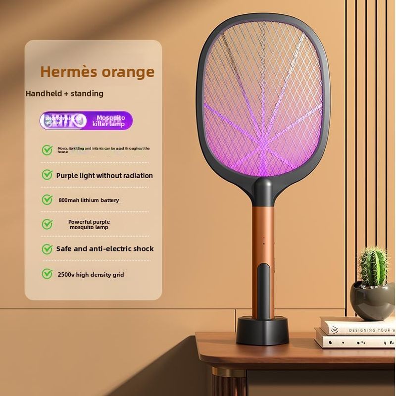 Geman Pecision Poweful Electic Home Rechageable Lithium Battey Kille Lamp Two-in-One Mosquito Atifact Fly_voghion.com