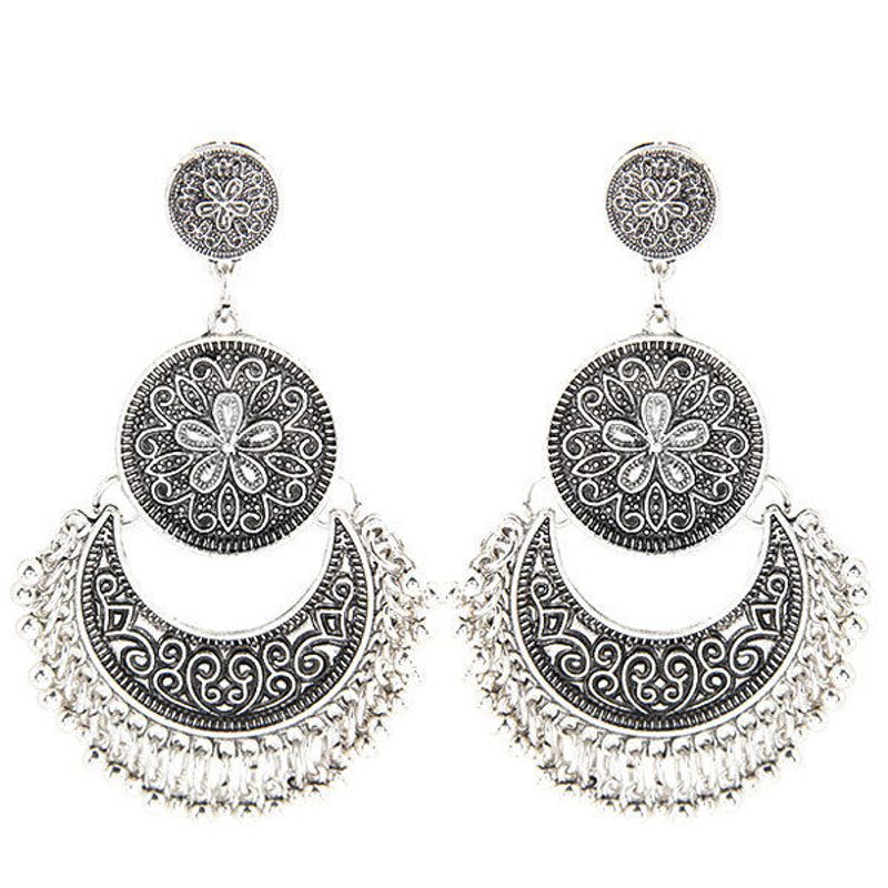 【 1020 Kişi Koleksiyonu 】 Zarif Kadın Moda Püskülü Kişiselleştirilmiş Etnik Stil, Trend Küpeler, Aksesuarlar_voghion.com