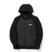 Premium Print Hooded Puffer Jacket – Slim-Fit Quilted Coat (Polyester Fill, Urban Streetwear, Black/White) – M-3XL_voghion.com