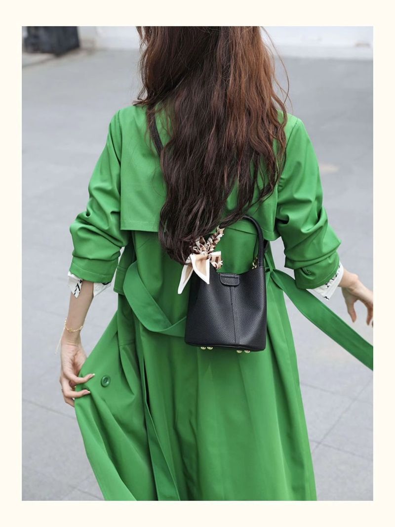 Pendling til arbejde Bøttetaske Ny mode Lys Luksus Grøntsagskurv Dame S-taske All Match Single Shoulder Portable Messenger_voghion.com