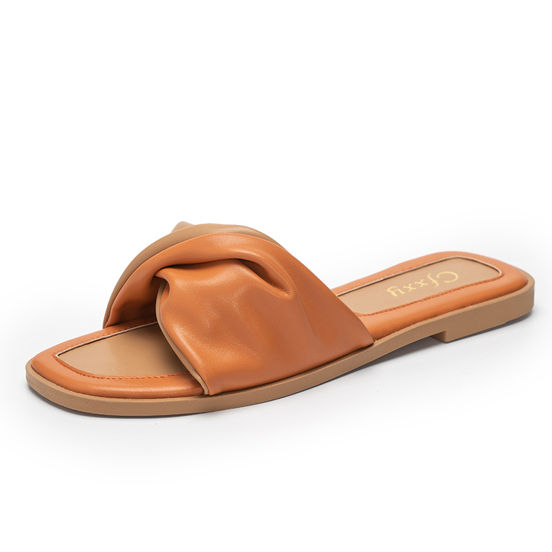 Foreign Trade Slides Amazon Damen Hausschuhe Flache Mode Große Größe Sandalen Damen Schuhe_voghion.com