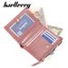 Ladies Short Zipper Wallet Two Fold Buckle Zipper Wallet Patent Leather Cute Small Coin Purse_voghion.com