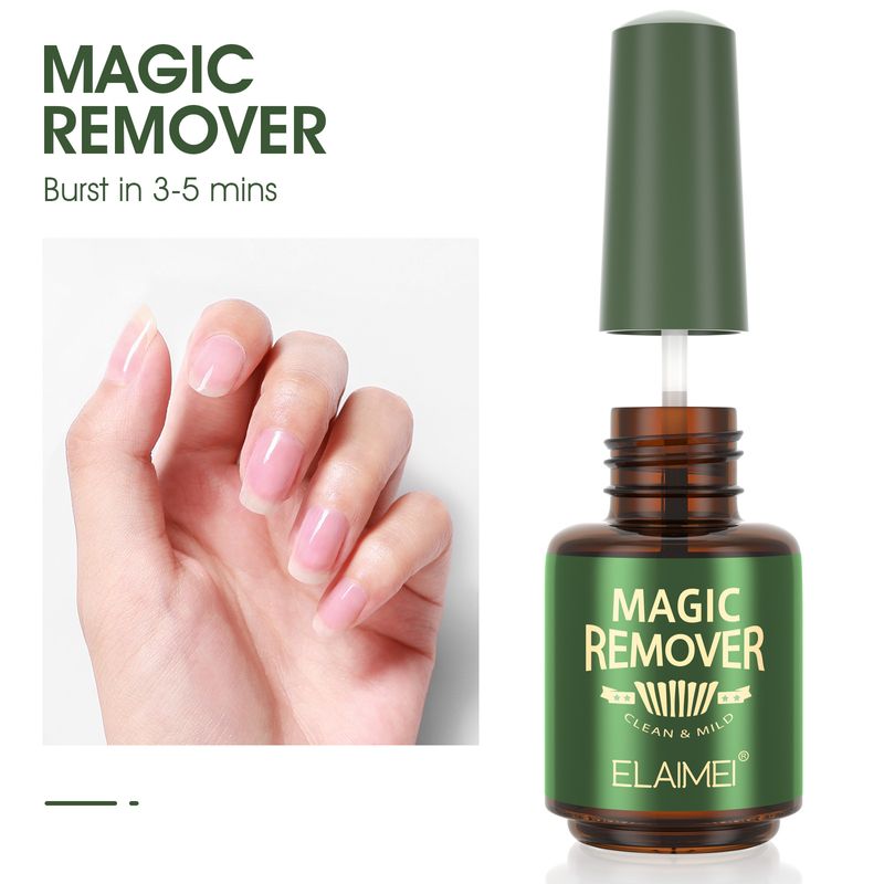 ELAIMEI Hot Sell Burst Quick Remove nail polish Glue Strong Nail Remover 15ml_voghion.com