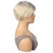 Kerrysis Women's Light Brown Synthetic Short Wig With Side Part - Heat Resistant Fiber, Natural Look For Daily & Party Wear (OB#, Gray)_voghion.com