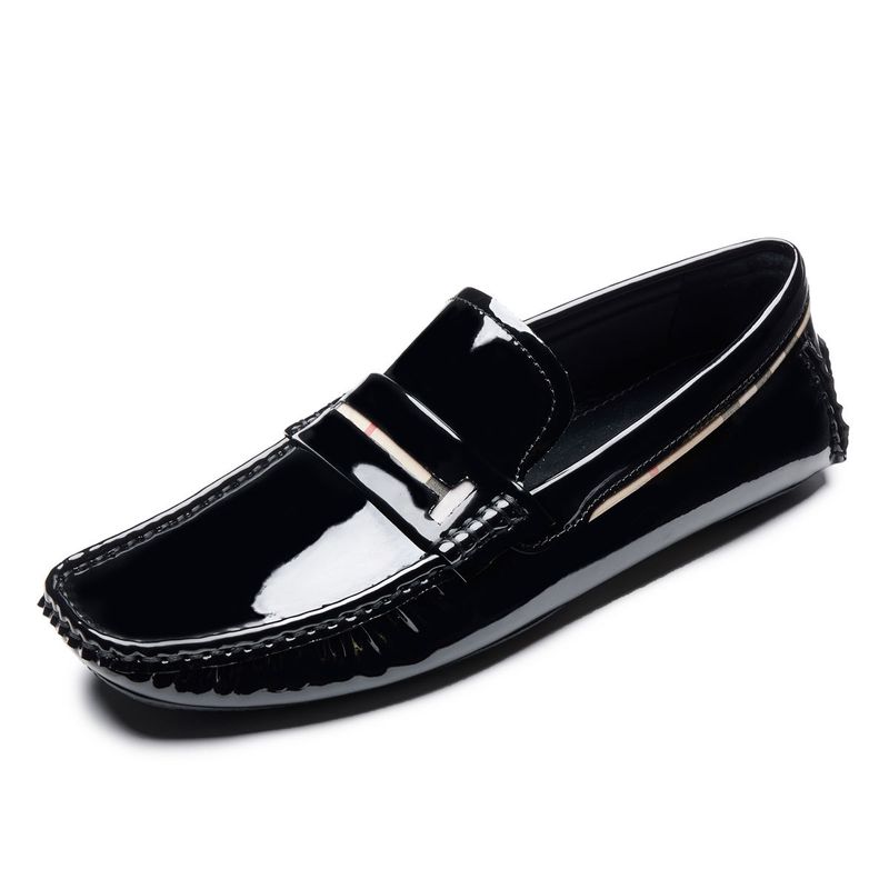 Bo Wei Business Casual Men's Lacquered Le Fu Autumn New Collection British Versatile Super Fiber Leather Bright Face_voghion.com