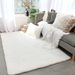 Luxury Faux Rabbit Fur Area Rug With Polyester Cotton Base - Ultra Soft & Plush, Modern Nordic Style, Machine Washable, Multiple Sizes & Colors_voghion.com