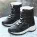 Bottes d'hiver en fourrure de neige pour femmes, chaussures plates en peluche pour garder au chaud, grande taille, 240826_voghion.com