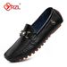 YRZL Men's Handmade PU Leather Casual Driving Flats Slip-on Urious Comfortable Mocasines White Loafer Shoes Men_voghion.com