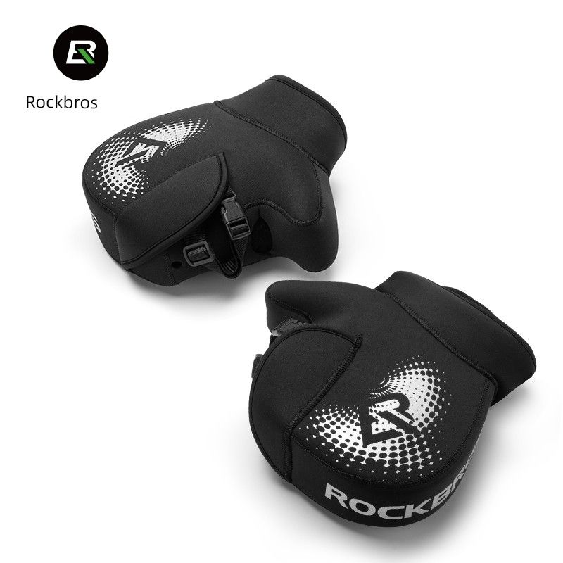 Luva protetora para motocicleta Rockbros, capa de inverno para volante de carro elétrico, neutra, grossa, à prova de vento, Heattech Knight_voghion.com