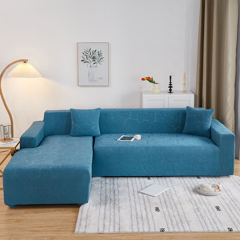 Copridivano universale, copridivano chaise longue, copridivano in maglia elastica spessa e pesante_voghion.com