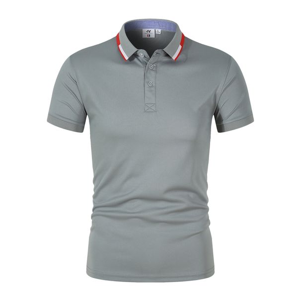 Sommer High-End-Arbeitskleidung lässig bequemes Poloshirt Revers kurzärmeliges Sport-T-Shirt_voghion.com