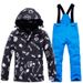 Koosspeak Children's Ski Suits, Girls' Winter Outdoor Windproof, Water-repellent, And Warm Thickened Ski Suits._voghion.com