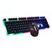 Kombinacije tipkovnice in miške Glow Gaming E-šport, mavrična osvetlitev ozadja, lahka USB miška, 104 tipk, žična USB tipkovnica za PC igralce_voghion.com