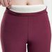 Leggings invernali termici elasticizzati con fodera in pile da donna, con morbida fodera in sherpa, elastico in vita, caldi e comodi per il freddo_voghion.com