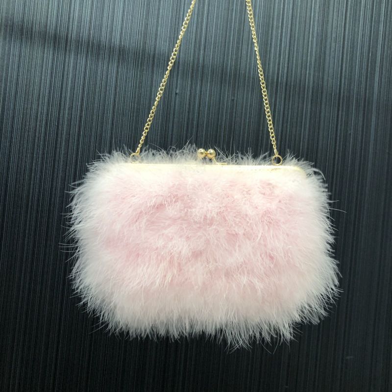 Bolsos cuadrados para mujer, bolsos bandolera, bolsos de piel de pavo, de terciopelo y plumas, bolsos de cadena de moda_voghion.com